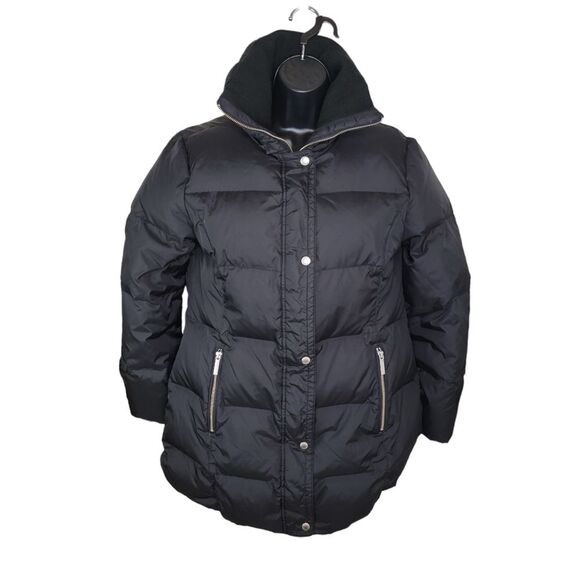 Micheal Michael Kors black down winter jacket coat size Medium - Picture 1 of 10